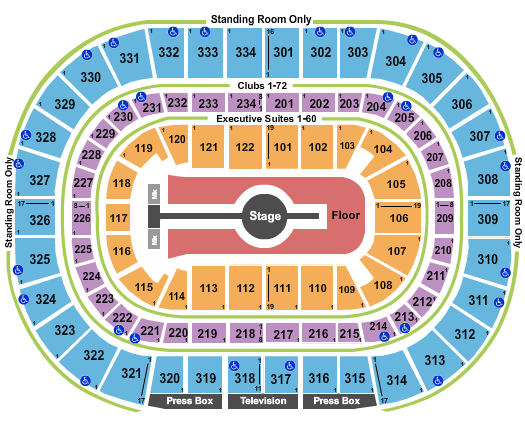 United Center Rod Wave Seating Chart